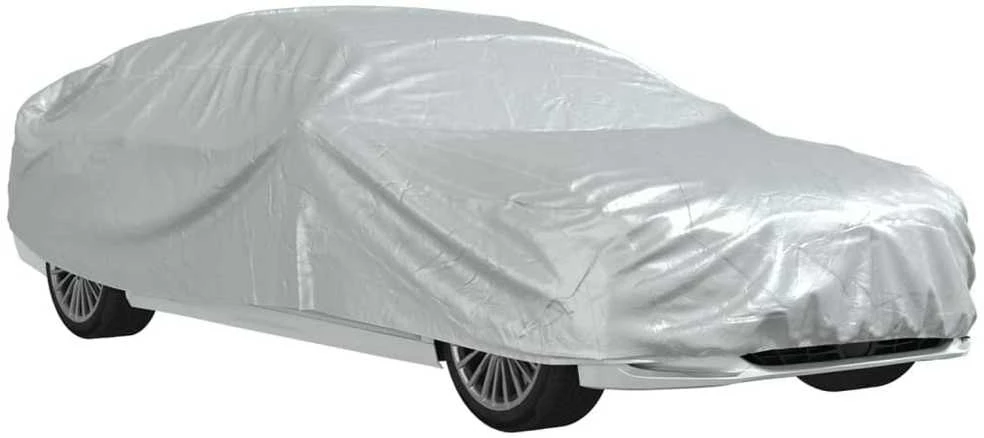 Automobilio uždangalas sedanams, sidabrinis, M dydžio, pilnas