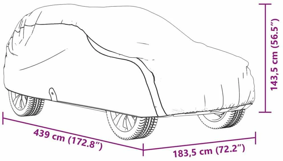 Automobilio uždangalas visureigiui, pilkas, M, audinys
