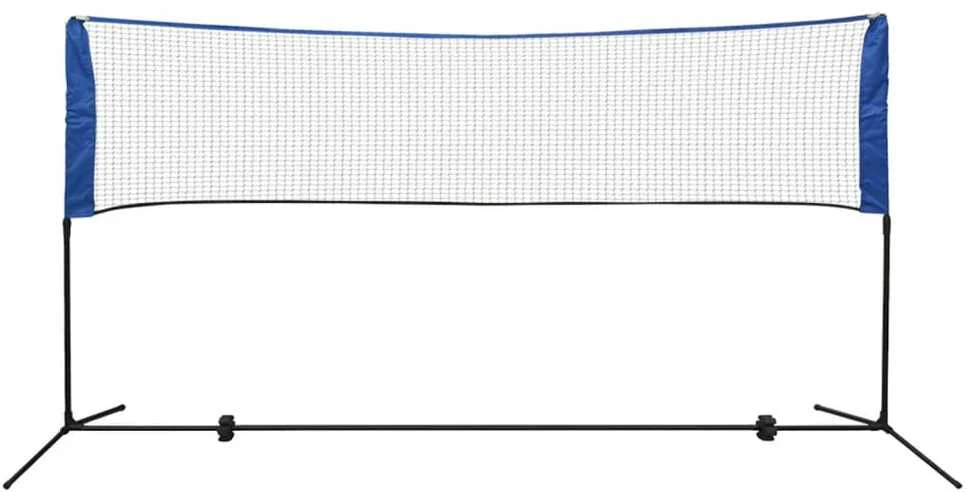 Badmintono tinklas su plunksninukais, 300x155 cm