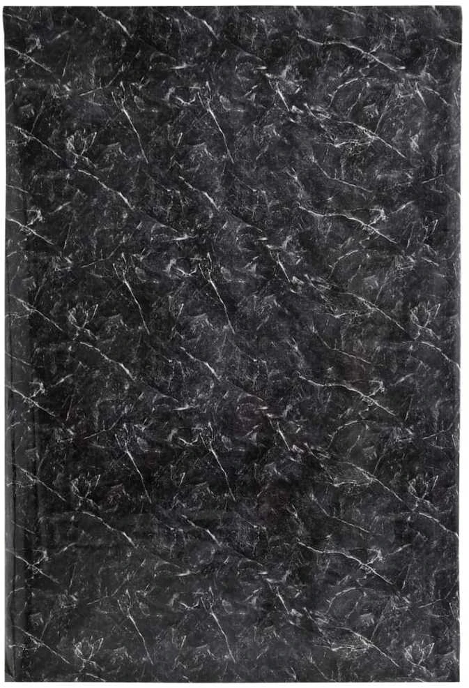 Baldų lipdukai, marmuro juodi, 90x500cm, PVC, lipnūs