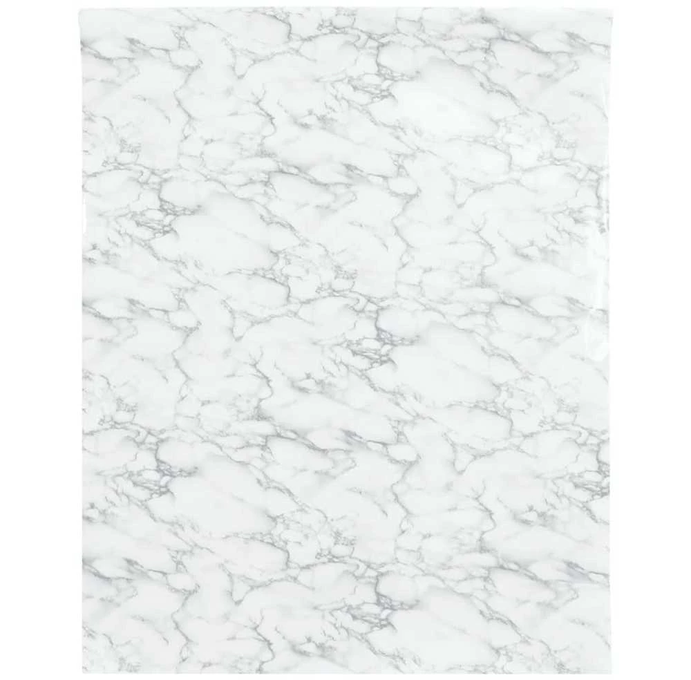 Baldų lipdukas, marmuro baltas, 90x500cm, PVC, lipnus