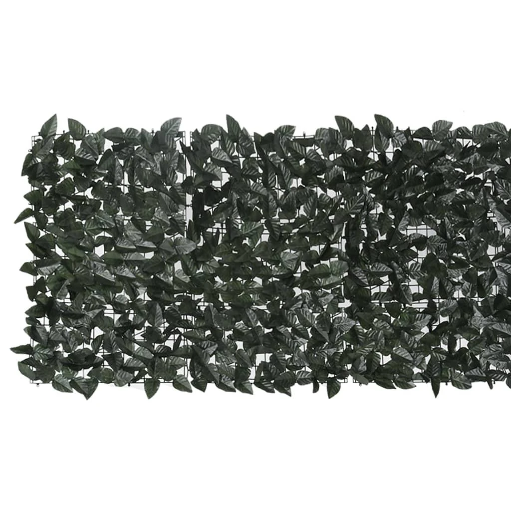 Balkono pertvara, 500x75cm, su tamsiai žaliais lapais