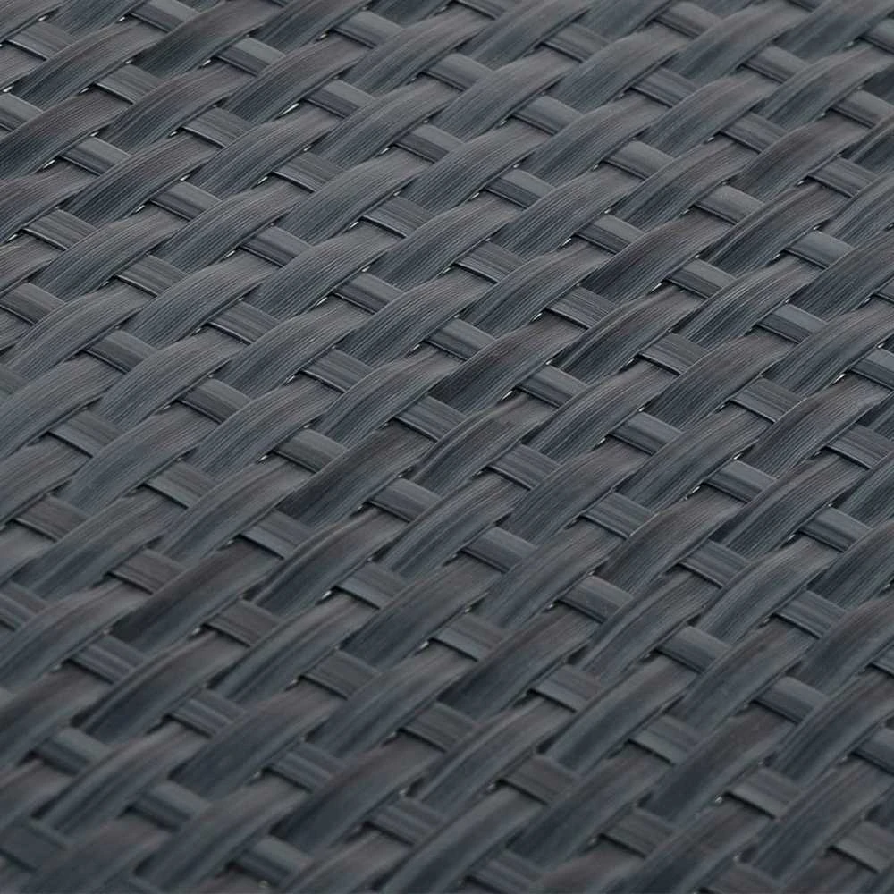 Balkono pertvara, antracito spalvos, 600x100cm, poliratanas