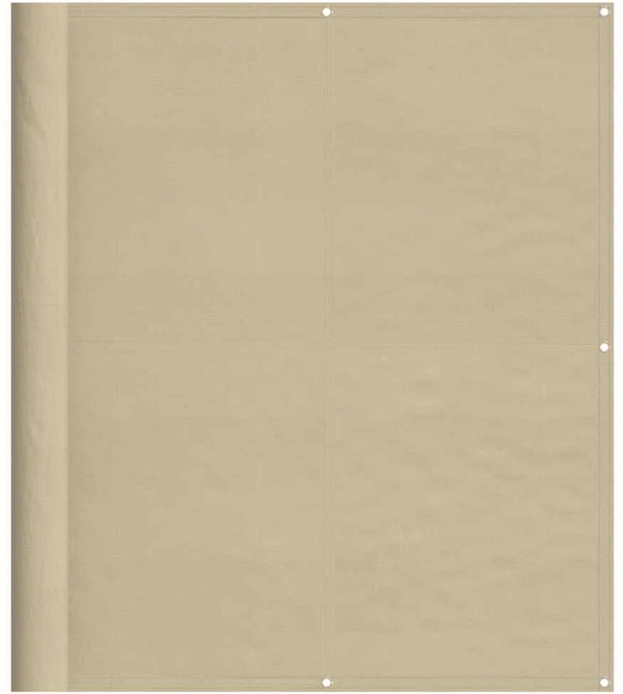 Balkono pertvara, smėlio, 120x800cm, 100% oksfordo poliesteris