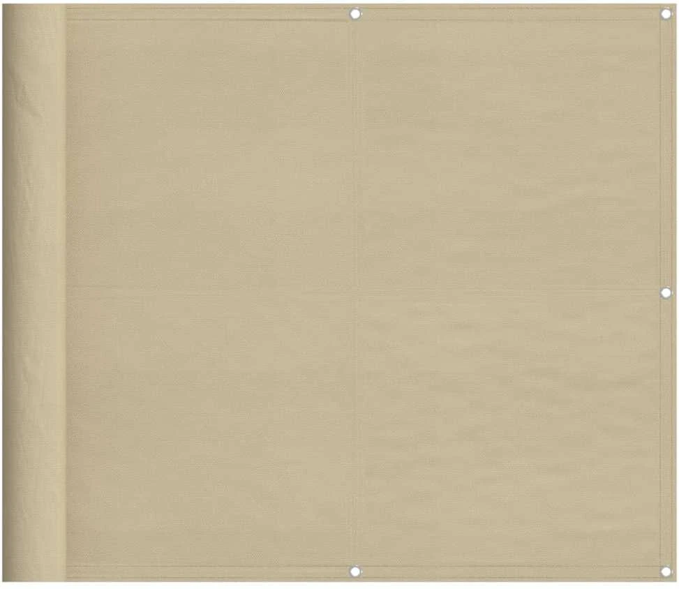 Balkono pertvara, smėlio, 90x800cm, 100% oksfordo poliesteris