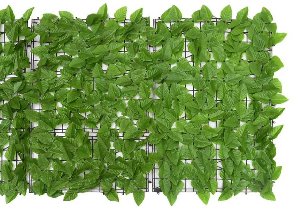 Balkono pertvara su žaliais lapais, 200x75cm