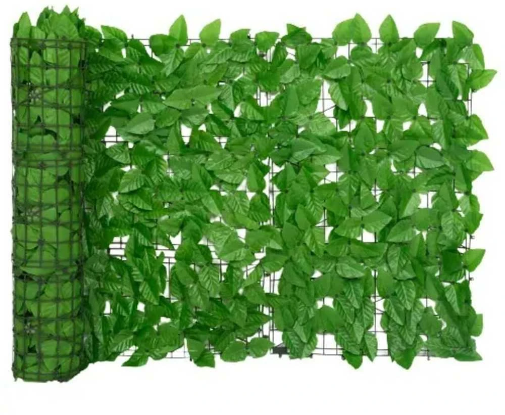 Balkono pertvara su žaliais lapais, 200x75cm