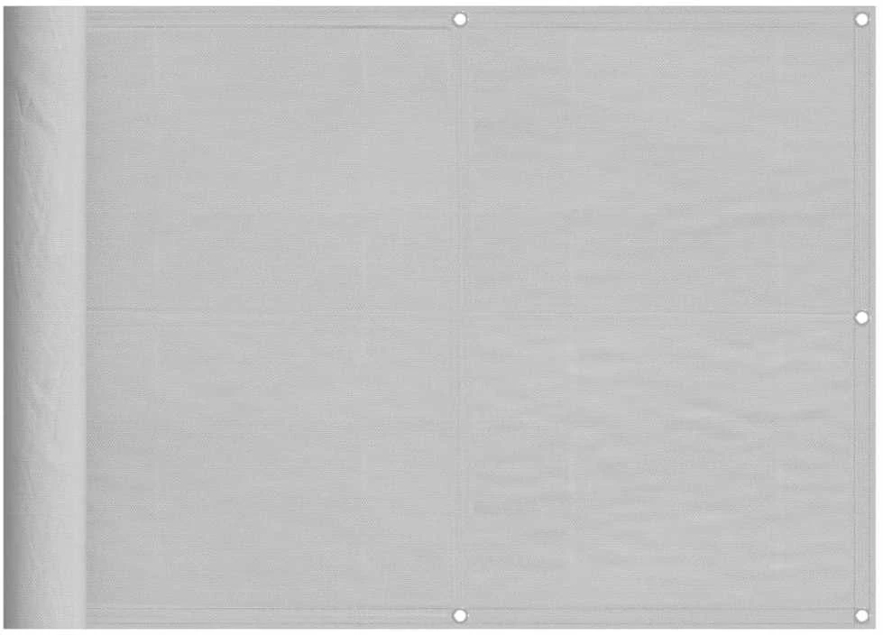 Balkono pertvara, šviesiai pilka, 75x400cm, 100% poliesteris