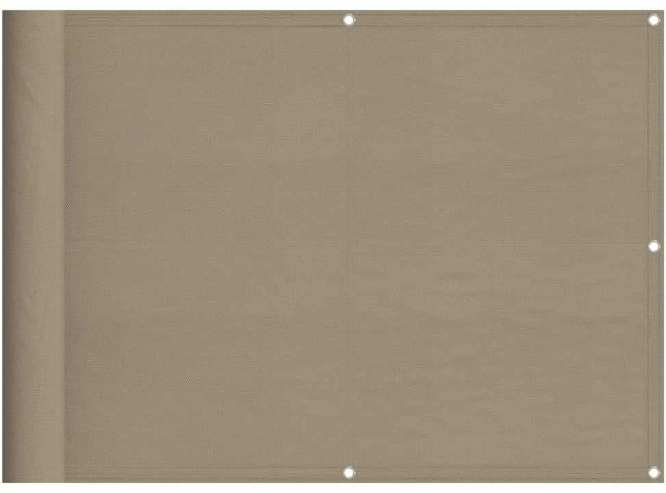 Balkono pertvara, taupe, 75x700cm, 100% oksfordo poliesteris