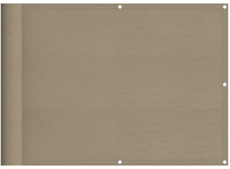 Balkono pertvara, taupe, 75x800cm, 100% oksfordo poliesteris