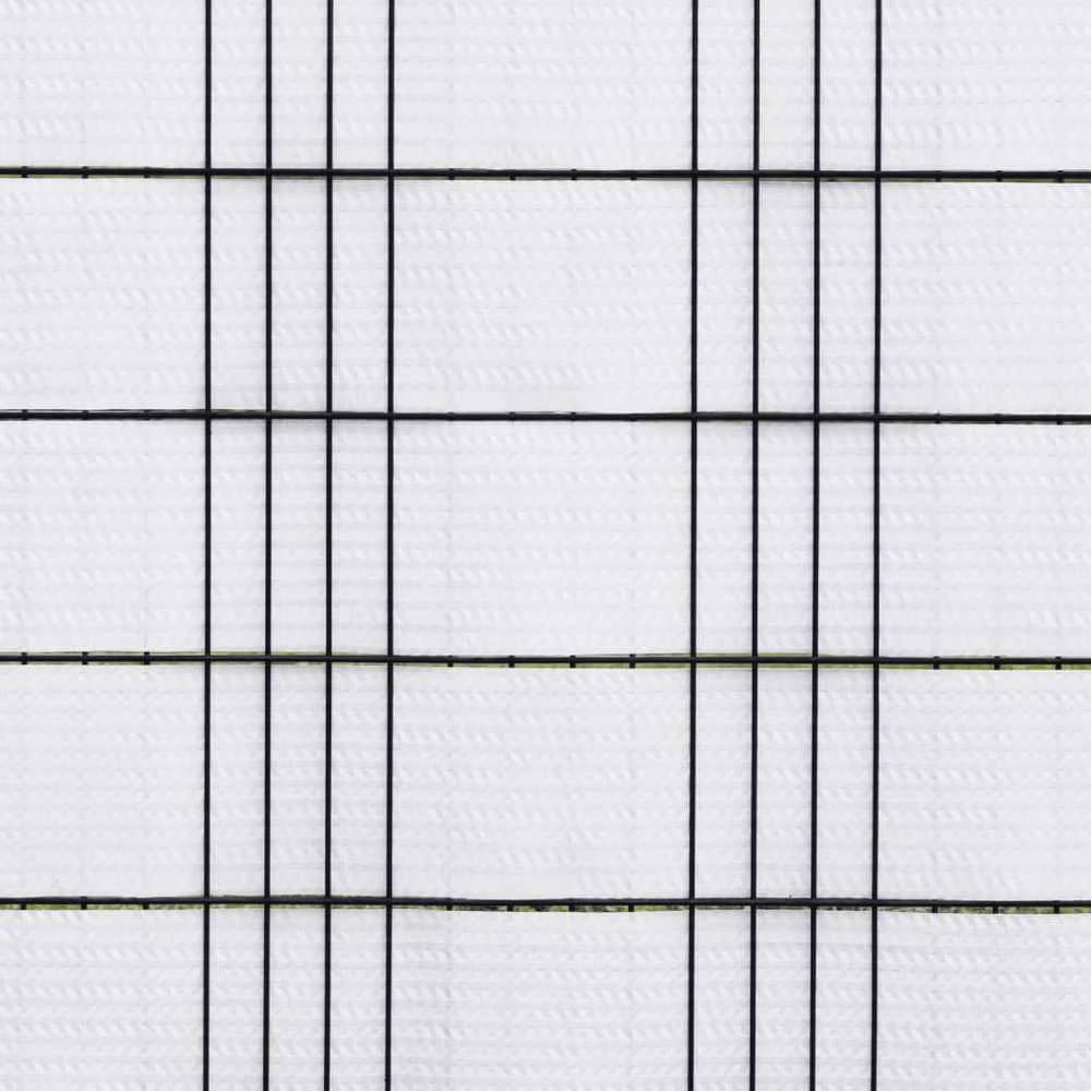 Balkono pertvaros, 10vnt., baltos, 255x19cm, poliratanas