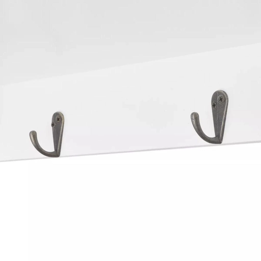 Sieninė spintelė-eksponavimo lentyna, baltos spalvos, MDF