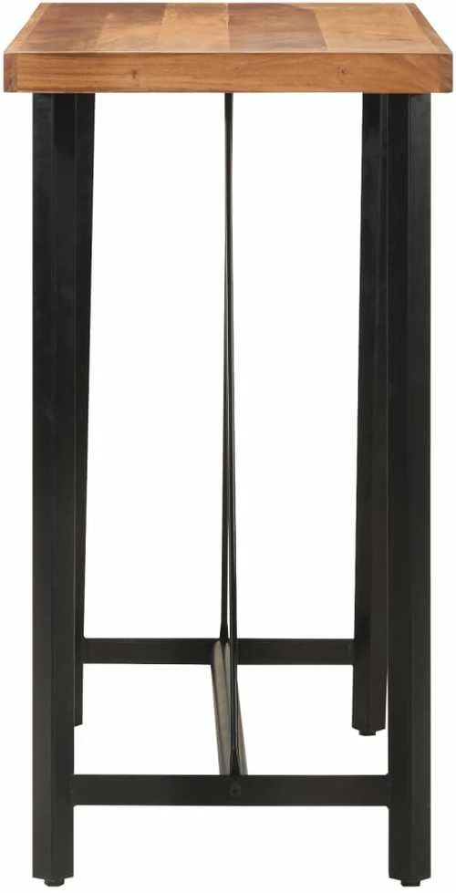 Baro stalas, 110x55x107cm, akacijos medienos masyvas ir geležis