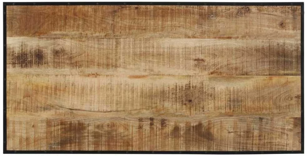Baro stalas, 110x55x107cm, neapdorotos mango medienos masyvas