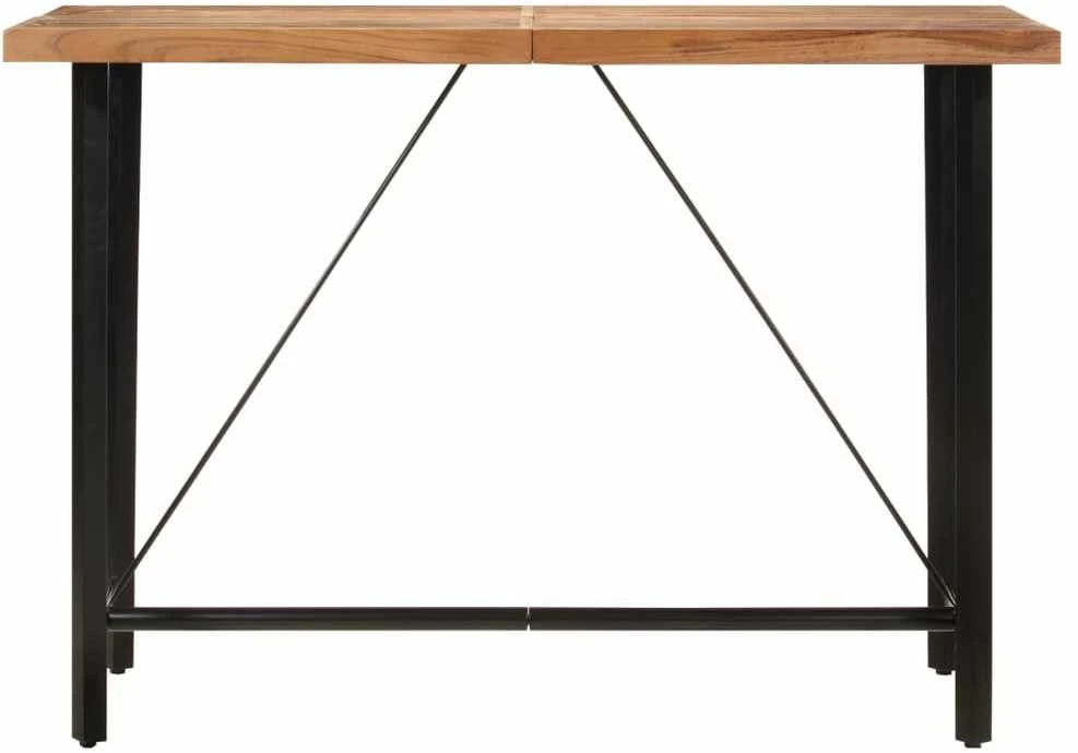 Baro stalas, 150x70x107cm, akacijos medienos masyvas ir geležis