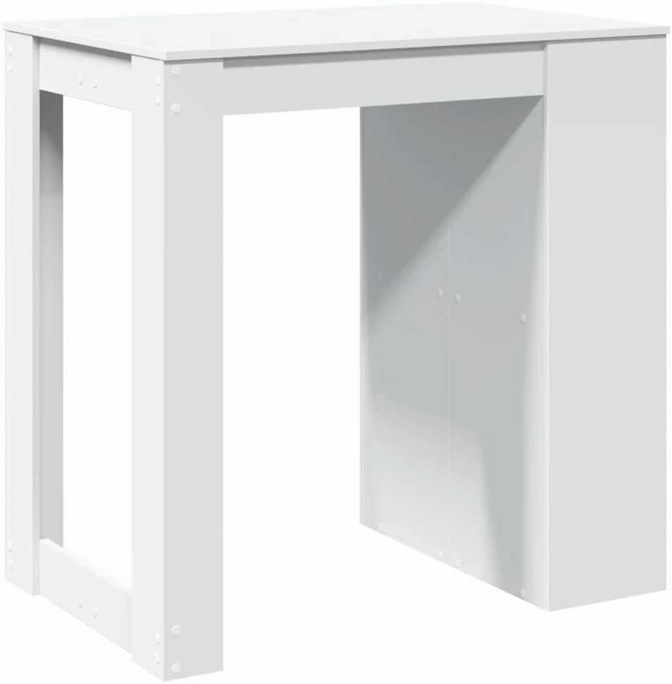 Baro stalas, baltos spalvos, 102x70x103,5cm, apdirbta mediena