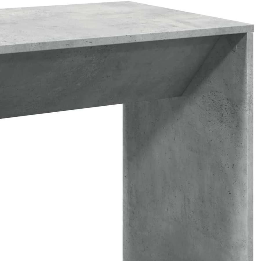 Baro stalas, betono pilkas, 102x50x103,5cm, apdirbta mediena