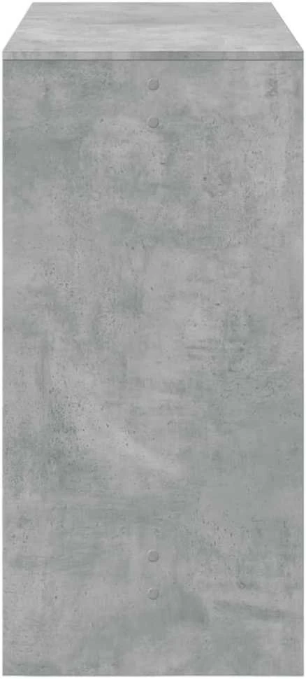 Baro stalas, betono pilkas, 102x50x103,5cm, apdirbta mediena