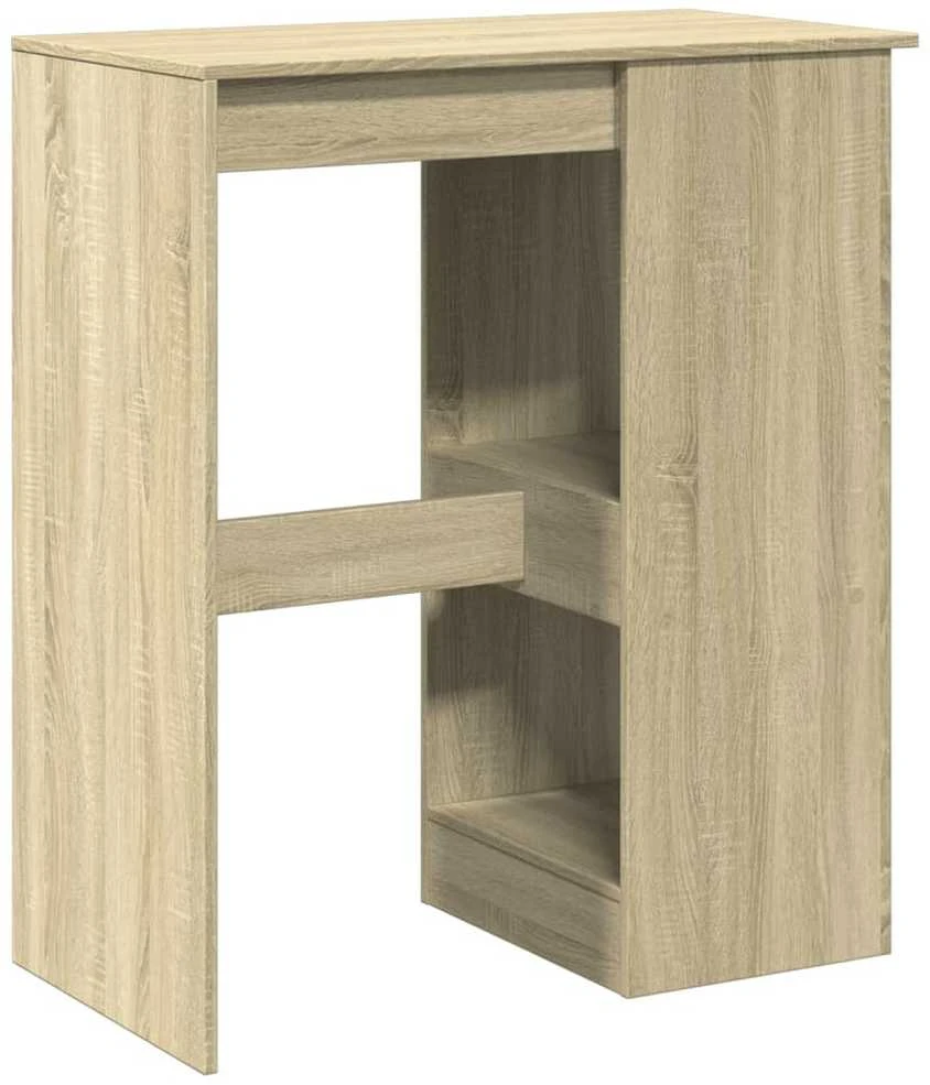 Baro stalas su laikikliais, ąžuolo, 90x47,5x103,5cm, mediena