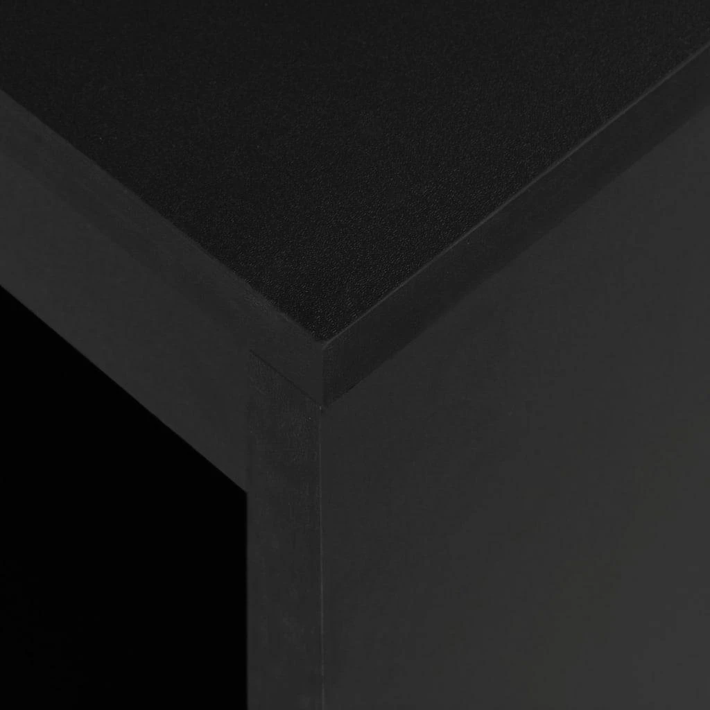 Baro stalas su lentyna, juodas, 110x50x103cm