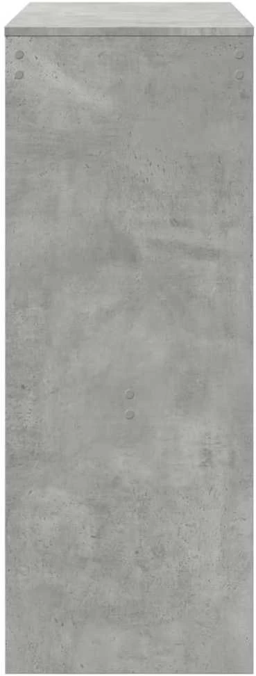 Baro stalas su lentynomis, betono, 90x40x103,5cm, mediena