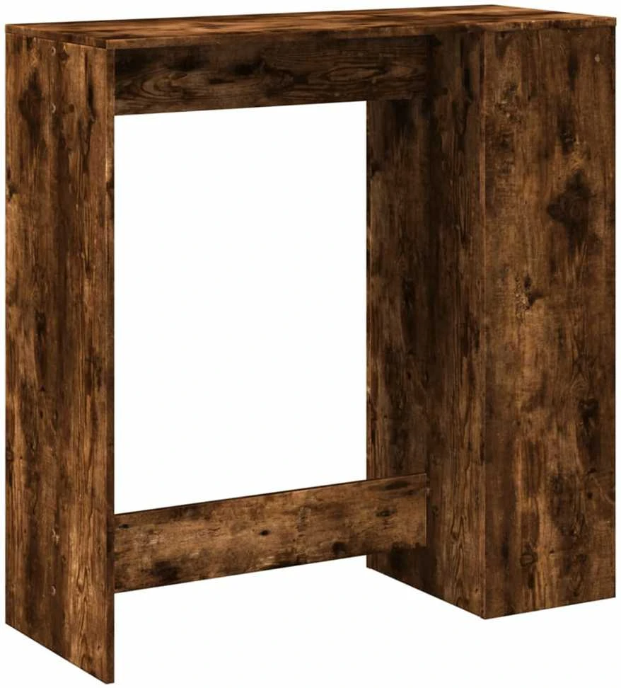 Baro stalas su lentynomis, dūminis, 101x40x103,5cm, mediena