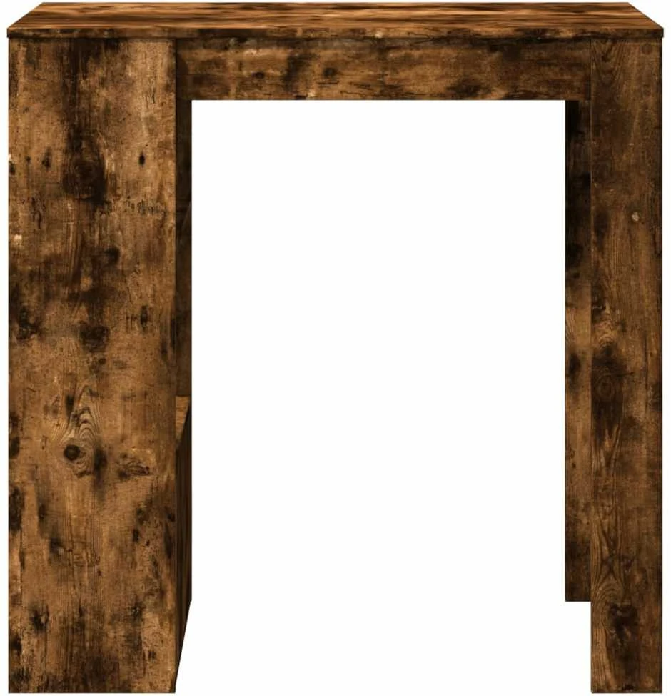 Baro stalas su lentynomis, dūminis, 102x50x103,5cm, mediena