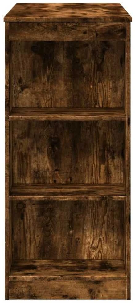 Baro stalas su lentynomis, dūminis, 95x47x103,5cm, mediena
