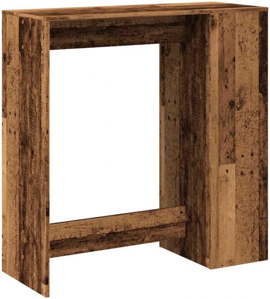 Baro stalas su lentynomis, medienos, 101x40x103,5cm, mediena