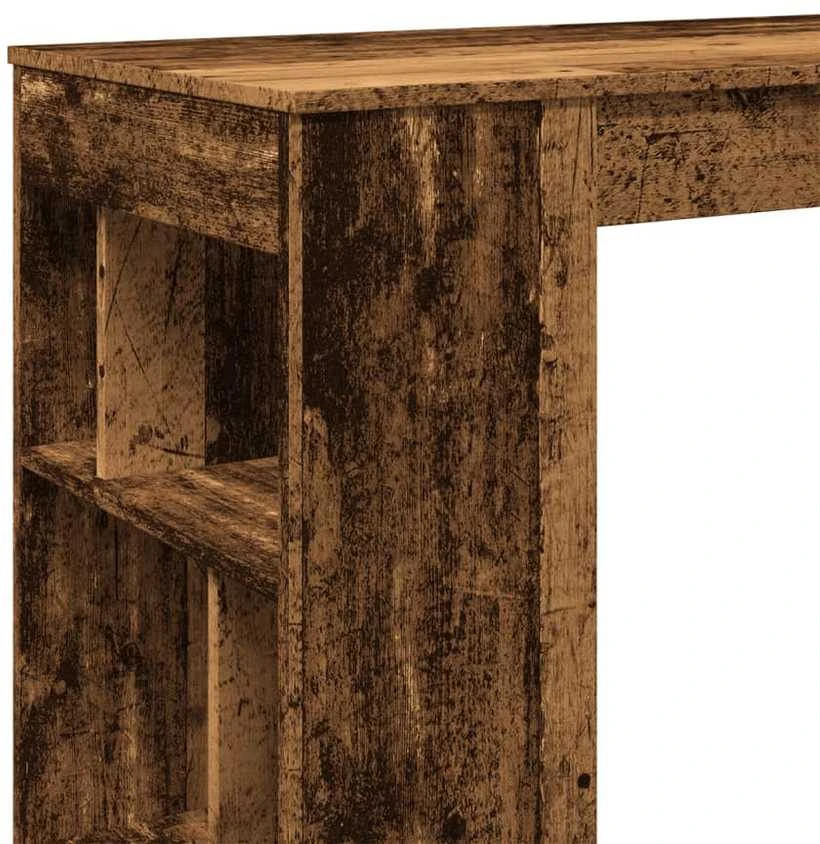 Baro stalas su lentynomis, medienos, 102x50x103,5cm, mediena