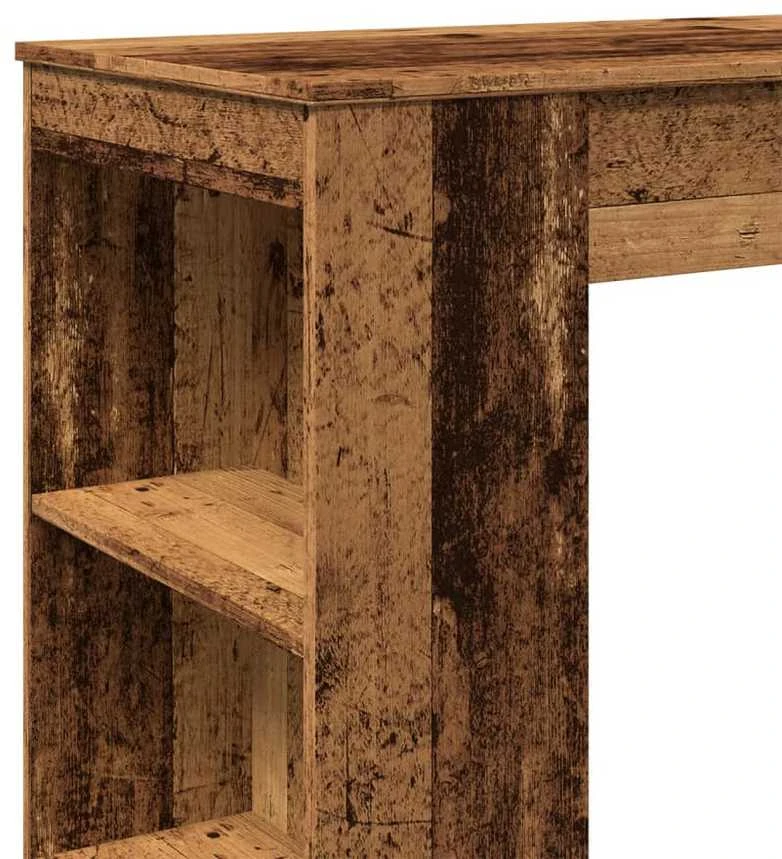 Baro stalas su lentynomis, medienos, 95x47x103,5cm, mediena