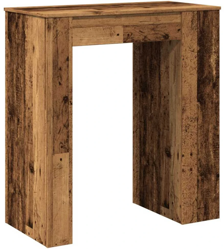 Baro stalas su lentynomis, medienos, 95x47x103,5cm, mediena