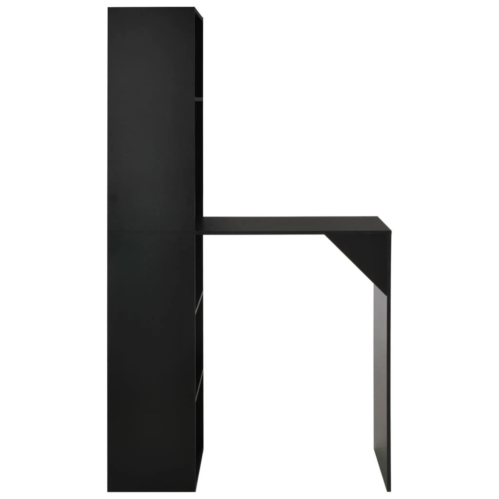 Baro stalas su spintele, juodos sp., 115x59x200cm