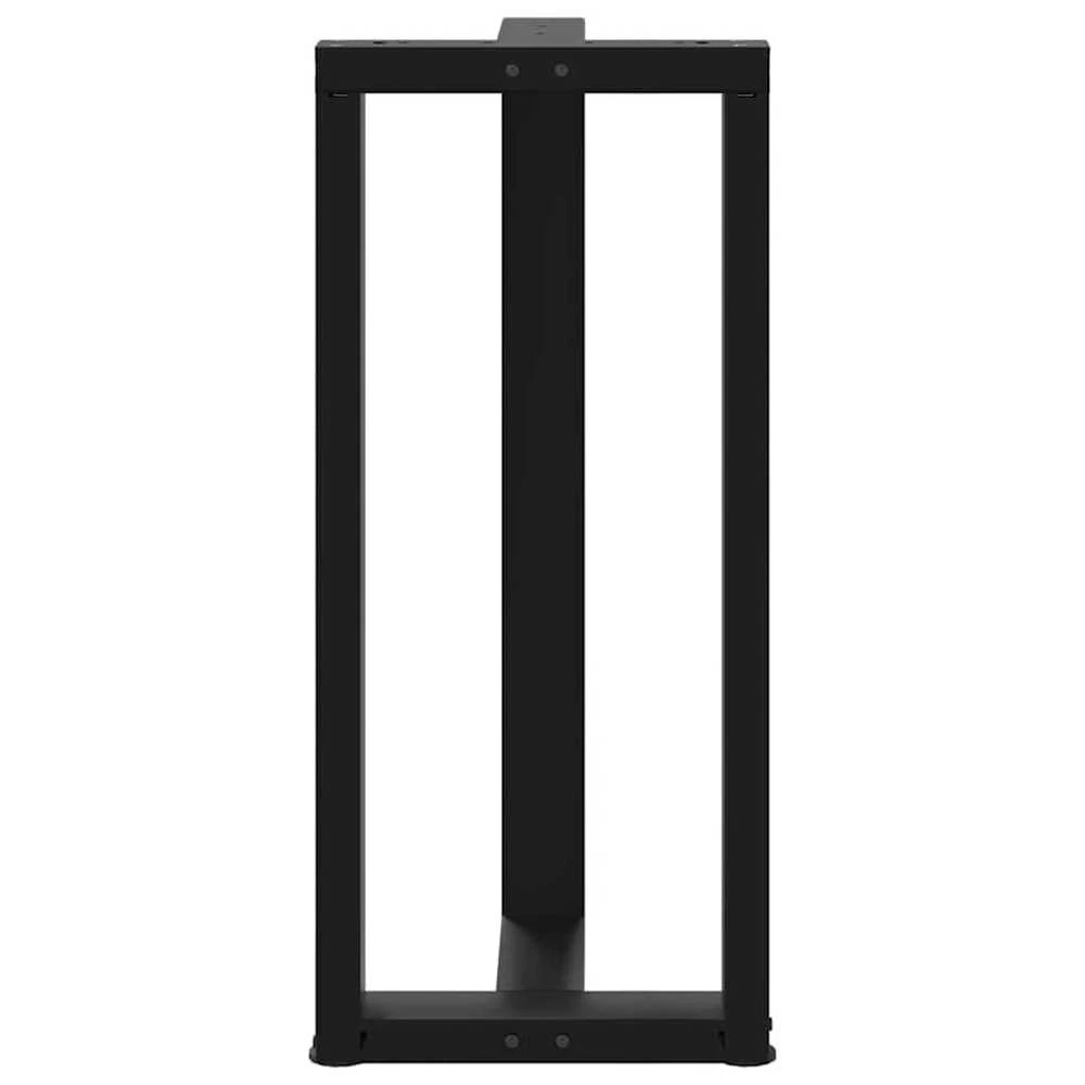 Baro stalo kojos, T formos, 2 vnt., juodos, 50x35x(90-91) cm, plienas