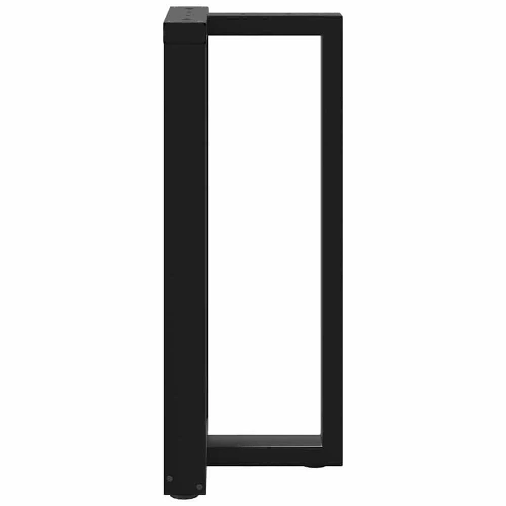 Baro stalo kojos, T formos, 2 vnt., juodos, 50x35x(90-91) cm, plienas