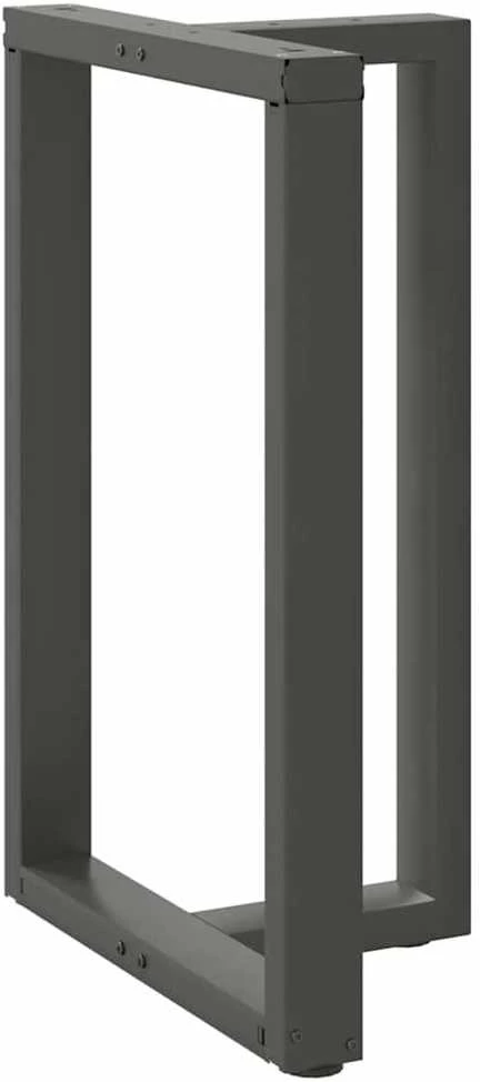 Baro stalo kojos, T formos, 2 vnt., antracito spalvos, 60x35x(90-91) cm, plienas