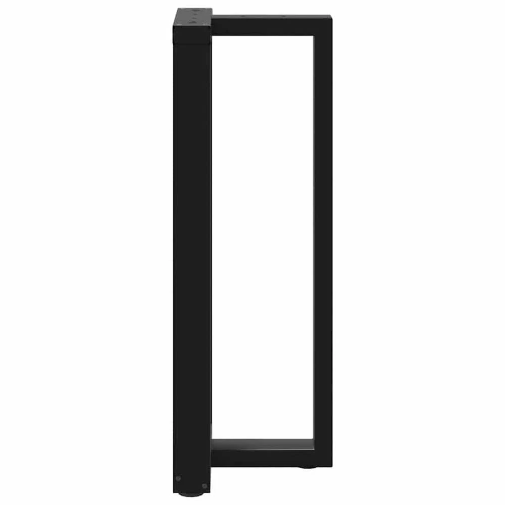 Baro stalo kojos, T formos, 2 vnt., juodos, 40x35x(100-101) cm, plienas