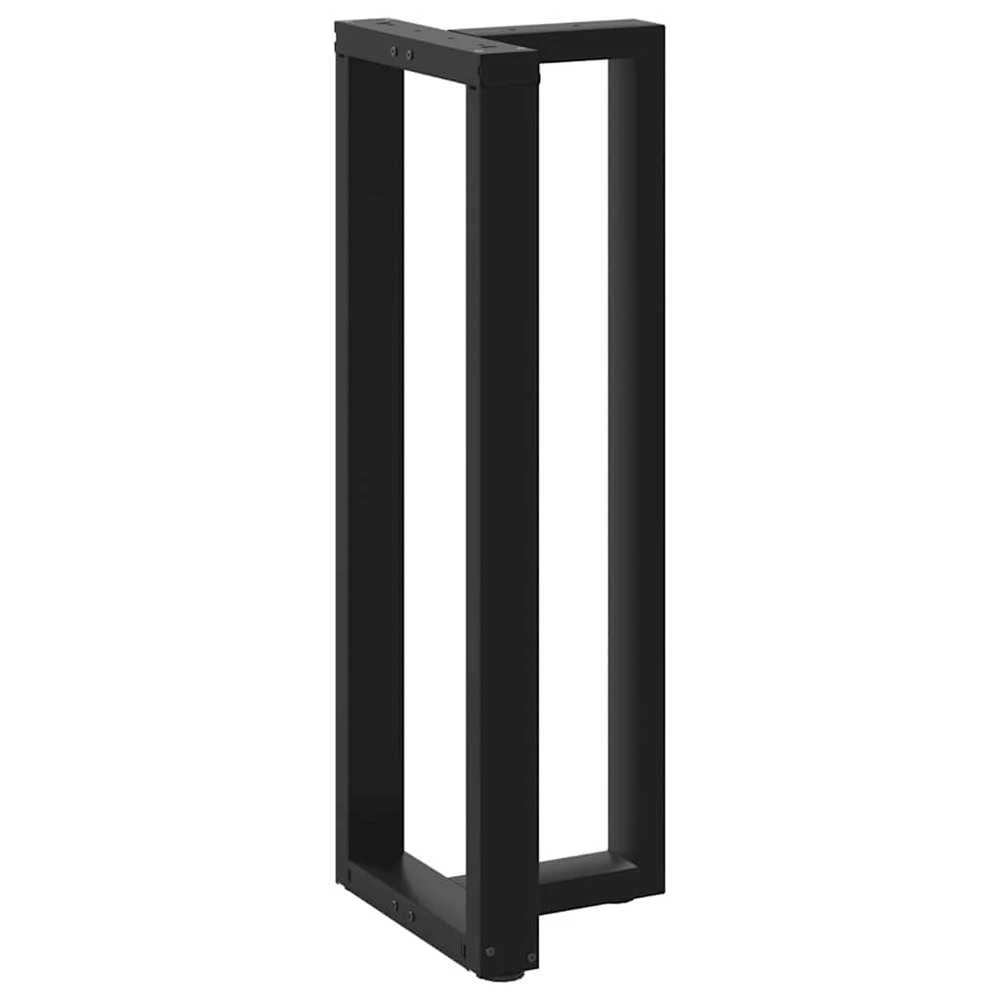 Baro stalo kojos, T formos, 2 vnt., juodos, 50x35x(110-111) cm, plienas