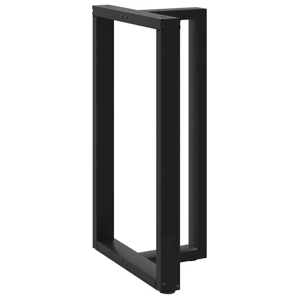 Baro stalo kojos, T formos, 2 vnt., juodos, 60x35x(100-101) cm, plienas