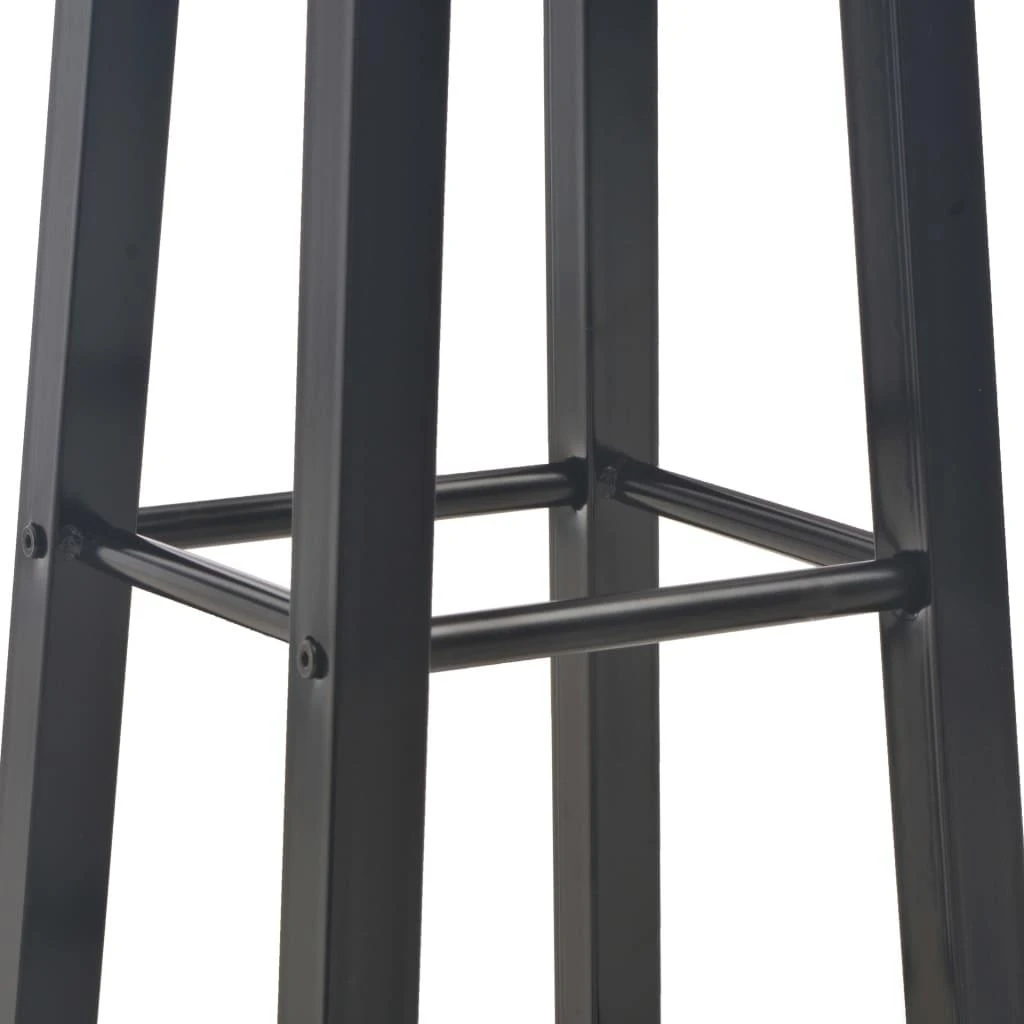 Baro taburetės, 2 vnt., juodos, MDF