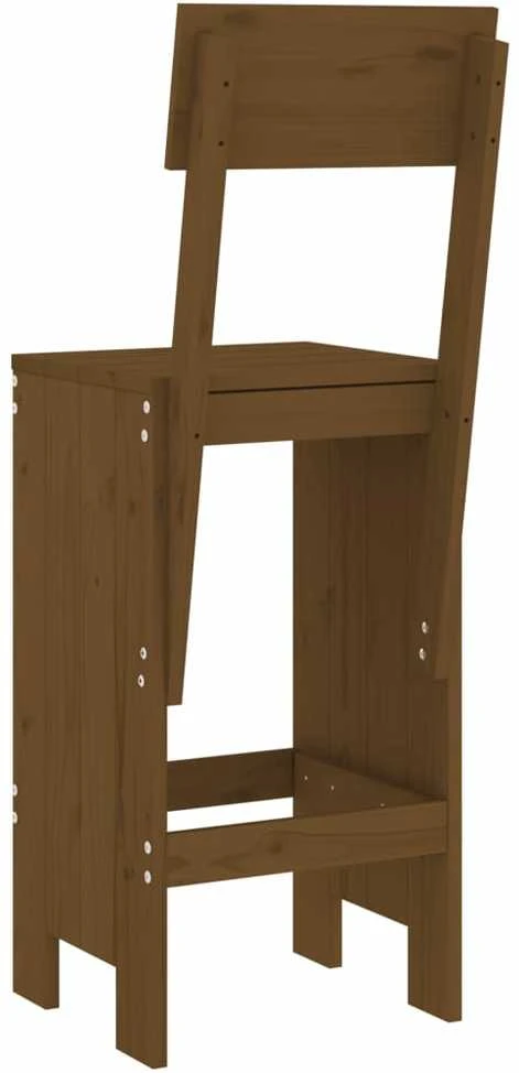 Baro taburetės, 2vnt., medaus rudos, 40x48,5x115,5cm, pušis