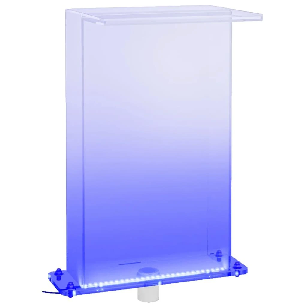 Baseino fontanas su įvairių spalvų LED, 51cm, akrilas