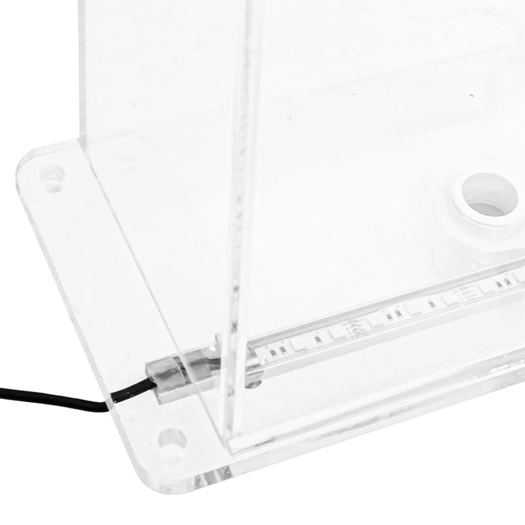 Baseino fontanas su įvairių spalvų LED, 51cm, akrilas