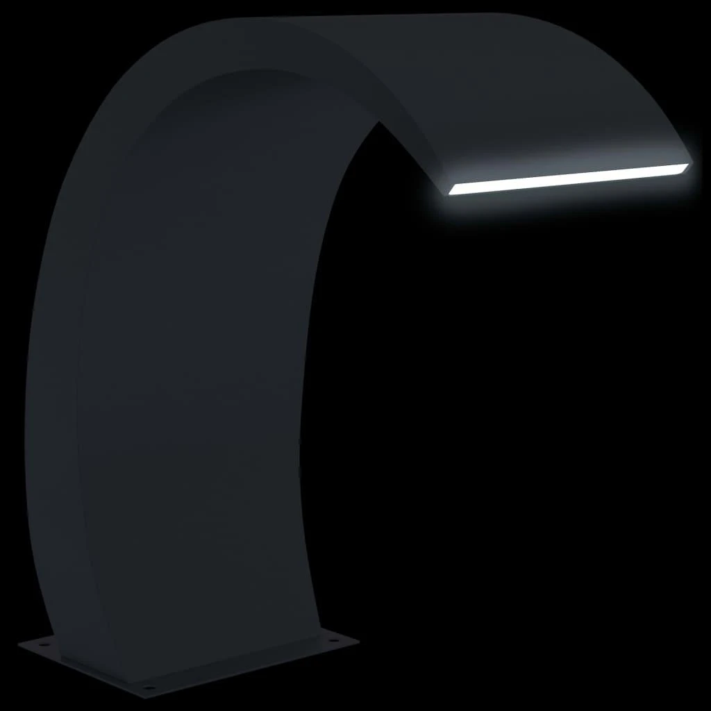 Baseino fontanas su LED, 22x60x70cm, nerūdijantis plienas 304