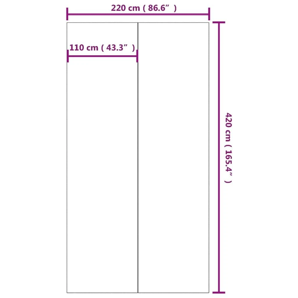 Baseino paklotas, pilkas, 420x220cm, poliesterio geotekstilė
