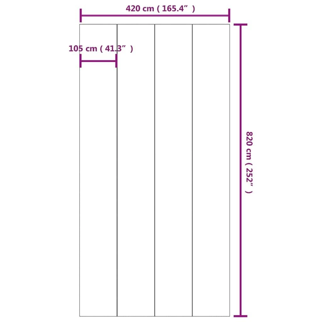 Baseino paklotas, pilkas, 820x420 cm, poliesterio geotekstilė