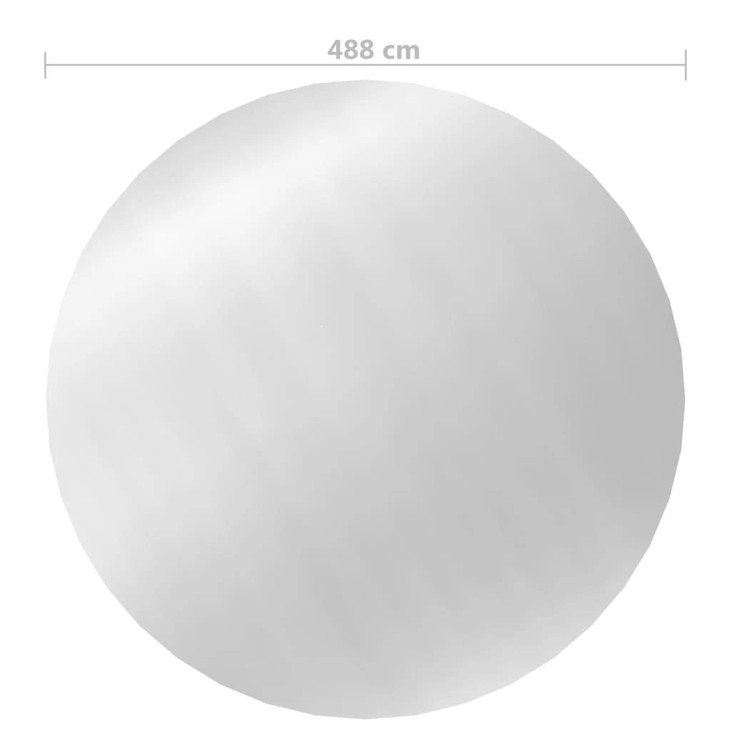 Baseino uždangalas, sidabrinės spalvos, 488cm, PE