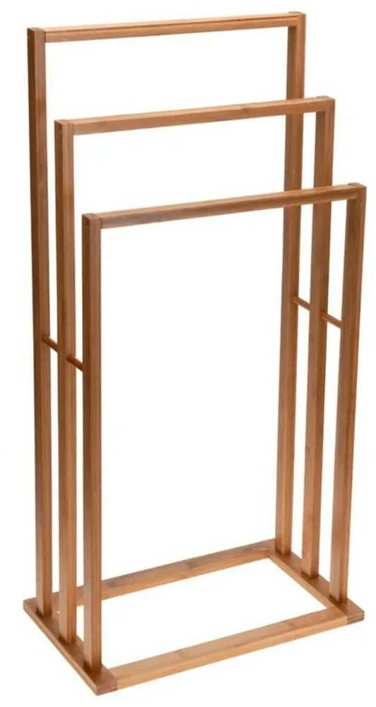 Bathroom Solutions Bambuko rankšluosčių kabykla su 3 strypais