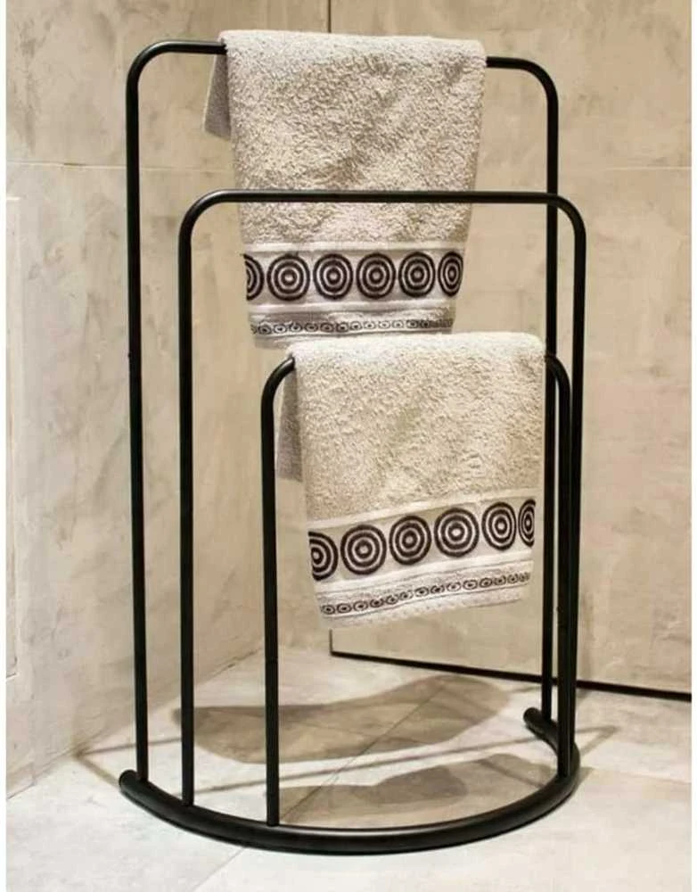 Bathroom Solutions Rankšluosčių kabykla, juoda, 49,5x75cm, metalas
