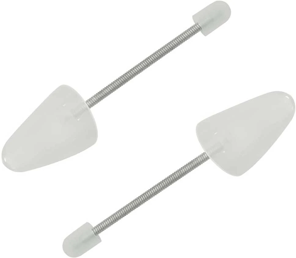 Batų kurpaliai, 5 poros, baltos spalvos, plastikas, EU 38–44